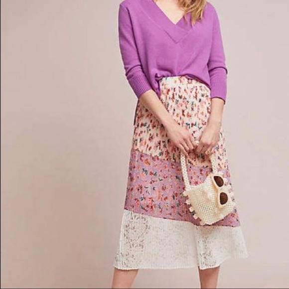 Anthropologie Laia Midi Skirt Small - Picture 3 of 6